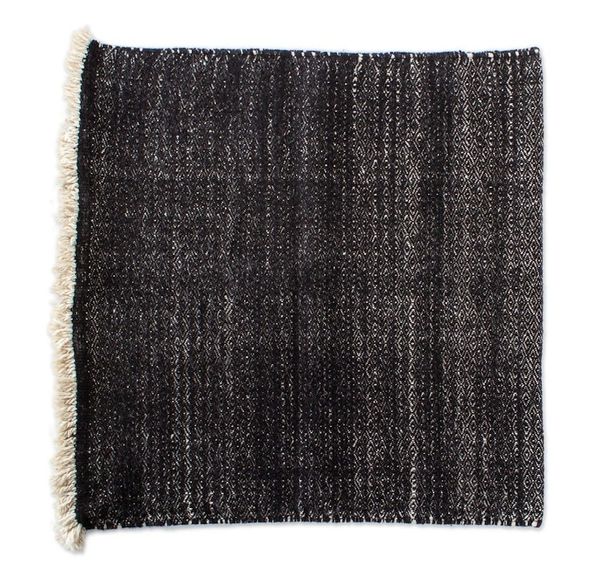 Alternate image for All Wool Black and Oatmeal Cushion Cover Black Diamond
