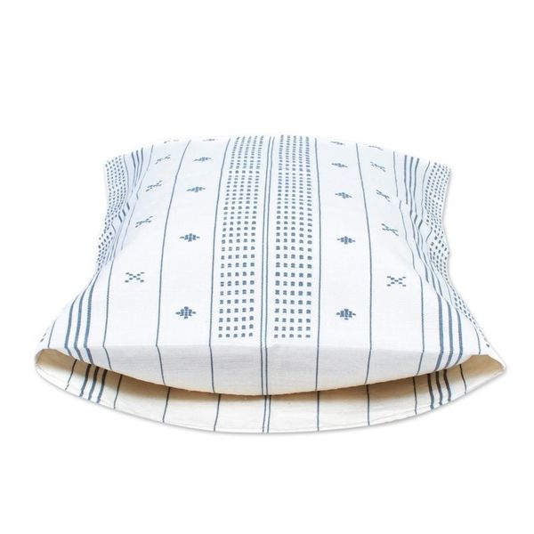 Alternate image for Smoky Grey on White Cushion Cover from Chiapas Smoky Cloud