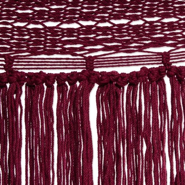 Alternate image for Cotton Rope Hammock in Wine Double Cascade in Wine