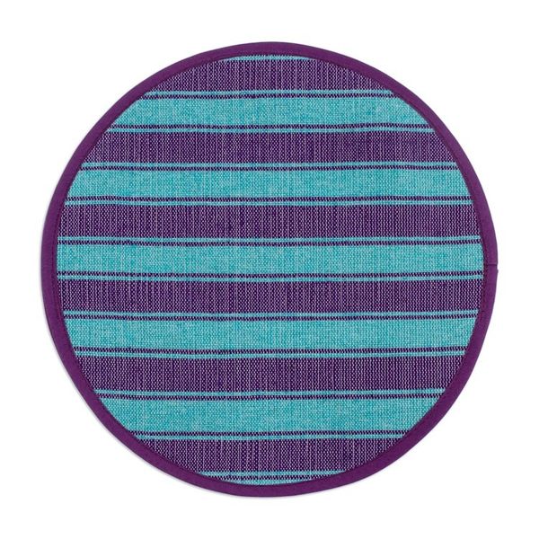 Alternate image for Backstrap Handwoven Mint and Blue Cotton Tortilla Warmer Cool Harmony