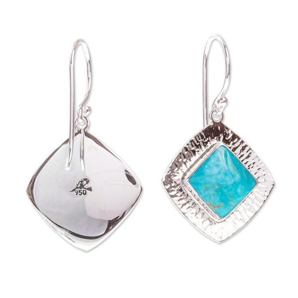 Alternate image for Dangle Earrings with Natural Turquoise Zocalo