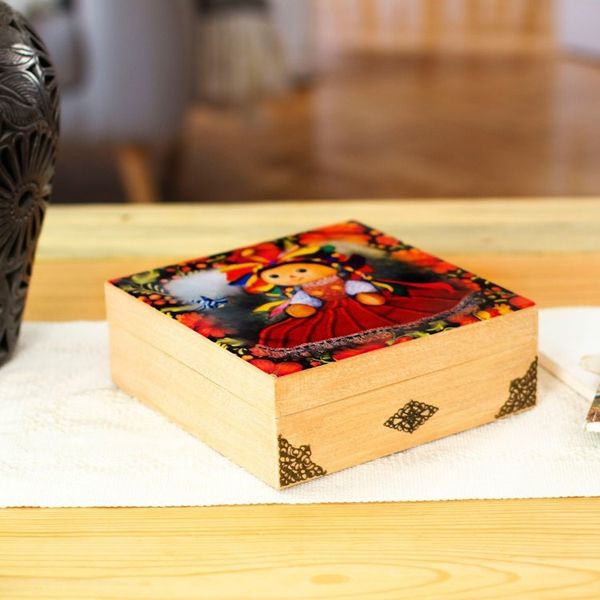 Alternate image for Oaxacan Motif Decoupage Jewelry Box My Maria