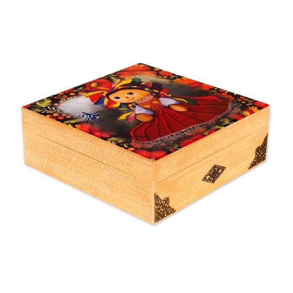 Alternate image for Oaxacan Motif Decoupage Jewelry Box My Maria