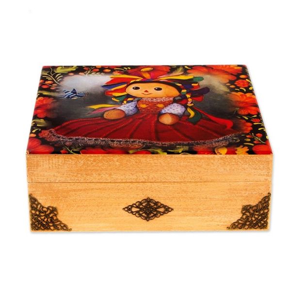 Alternate image for Oaxacan Motif Decoupage Jewelry Box My Maria