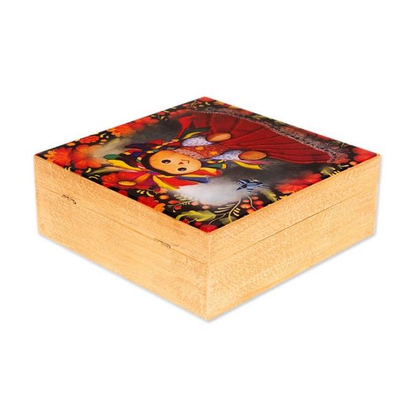 Alternate image for Oaxacan Motif Decoupage Jewelry Box My Maria