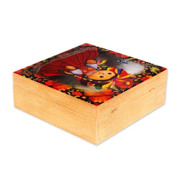 Alternate image for Oaxacan Motif Decoupage Jewelry Box My Maria