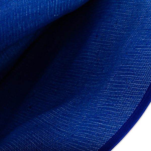 Alternate image for Blue and Off-White All Cotton Woven Tortilla Holder Lapis Lagoon