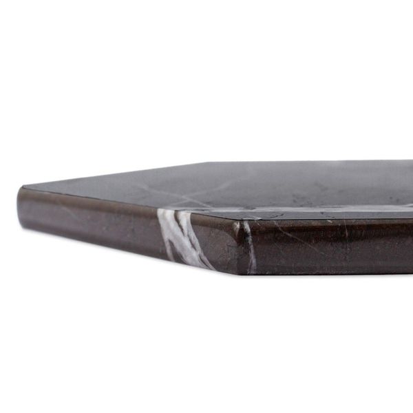Alternate image for Black Marble Cheese or Chopping Board from Mexico Hexagon in Black