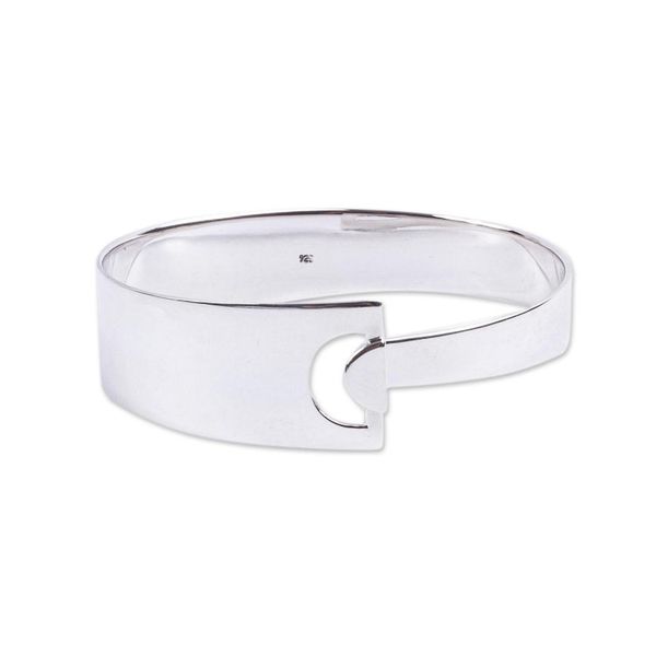 Alternate image for Modern Sterling Silver Bangle Bracelet High Fidelity