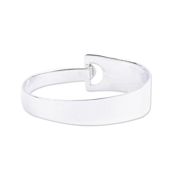 Alternate image for Modern Sterling Silver Bangle Bracelet High Fidelity