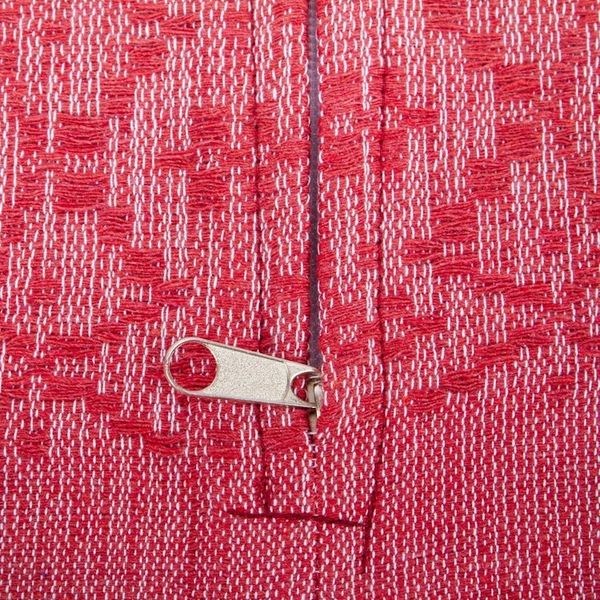 Alternate image for Diamond Pattern Cotton Cushion Cover in Deep Rose Oaxaca Diamonds in Deep Rose
