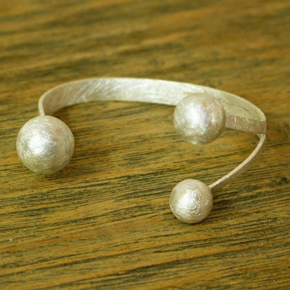 Modern Taxco Silver Bracelet 'Bright Galaxy'