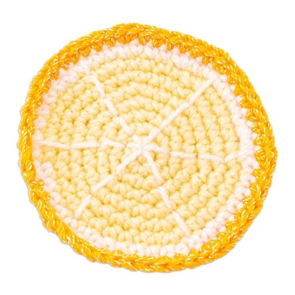 Alternate image for Fruit-Themed Crocheted Coasters Set of 4 Juicy Fruit