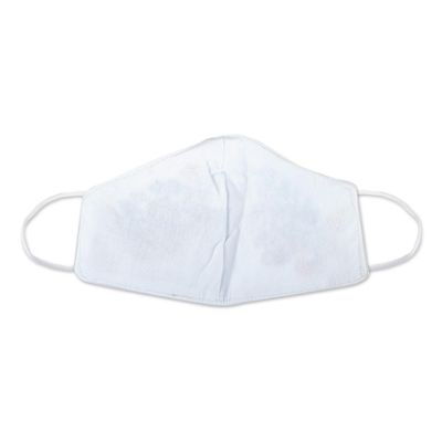 Alternate image for Reusable Floral Embroidered Cotton Face Mask Summer Roses