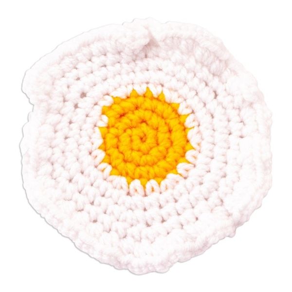 Alternate image for Food-Themed Crocheted Coasters Set of 4 Good Taste