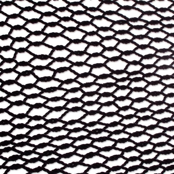 Alternate image for Coal Black Tasseled Cotton Hammock Triple from Mexico Veranda in Black
