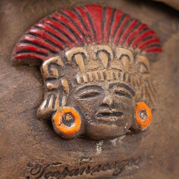 Alternate image for Artisan Crafted Decorative Ceramic Footed Bowl Footed Censer