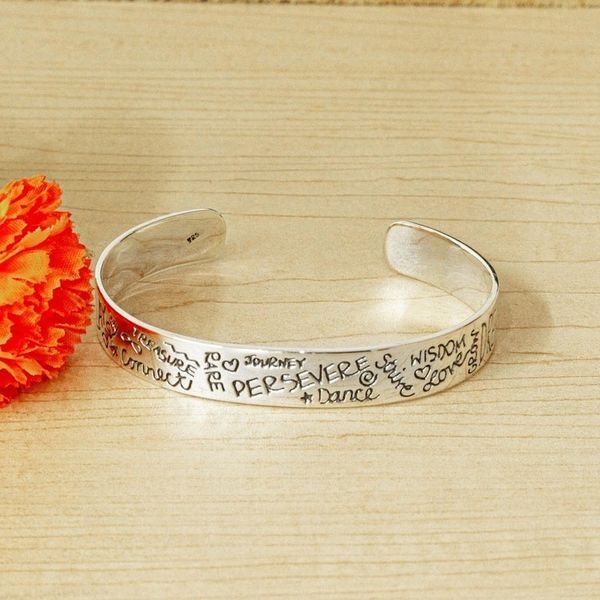 Alternate image for Persevere Sterling Silver Cuff Bracelet from Taxco Persevere