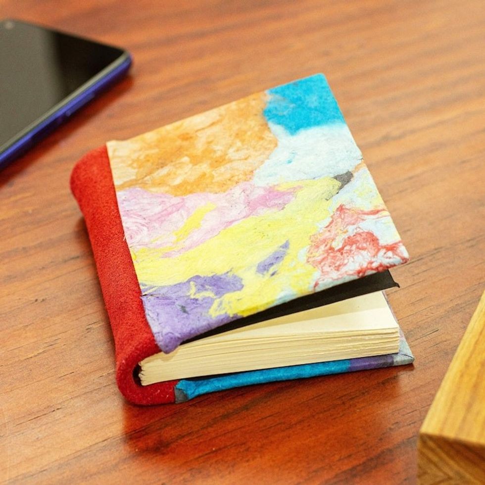 Handmade Mini Amate Paper Journal 'The Color of Dreams'