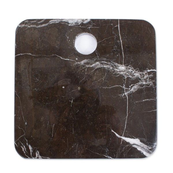 Alternate image for Square Black Marble Cheese or Chopping Board Plateau in Black