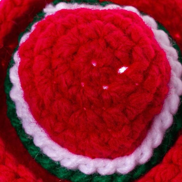 Alternate image for Hand Crocheted Sombrero Christmas Ornaments Pair Holiday Sombreros