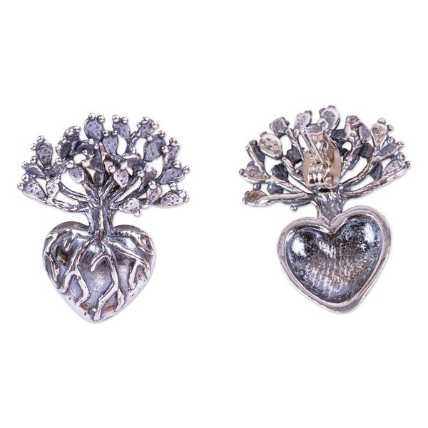 Alternate image for Cactus Motif Drop Earrings .8 inch Root of Life