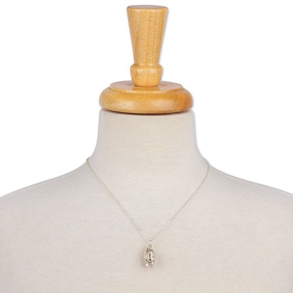 Alternate image for Leaf Motif Locket Necklace Birth of Life