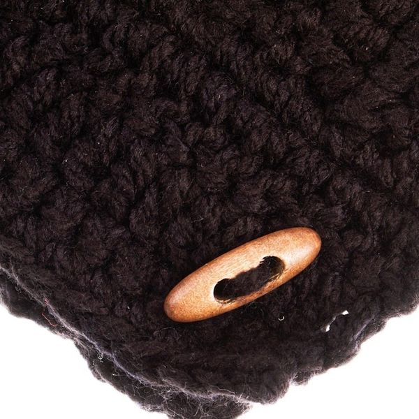 Alternate image for Hand Crocheted Black Neck Warmer Warm Ebony