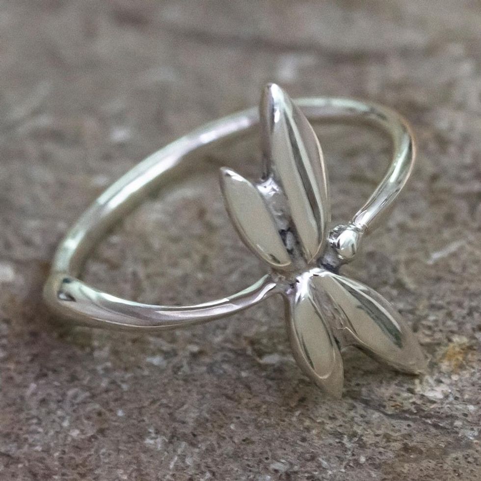 Taxco Sterling Silver Ring 'Taxco Dragonfly'