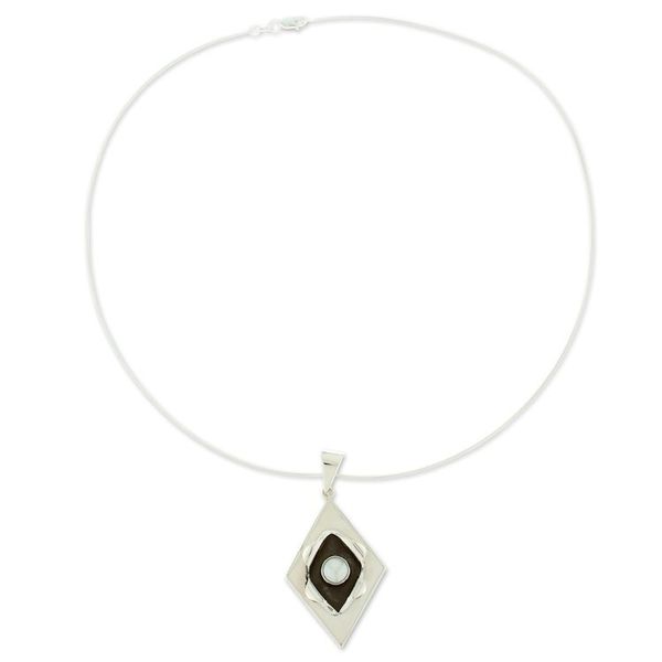 Alternate image for Modern Cultured Pearl and Taxco Silver Necklace from Mexico Venus