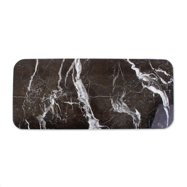 Alternate image for Black and White Marble Cheese Board from Mexico Elegant Veins
