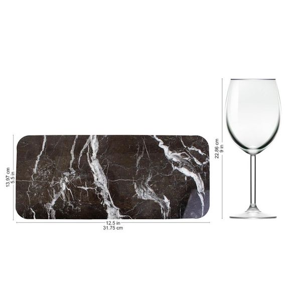 Alternate image for Black and White Marble Cheese Board from Mexico Elegant Veins