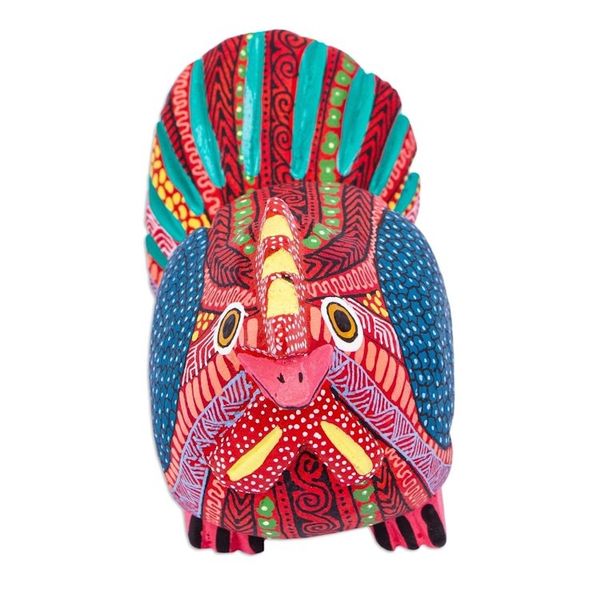 Alternate image for Handmade Hen Alebrije Sculpture Audacious Hen