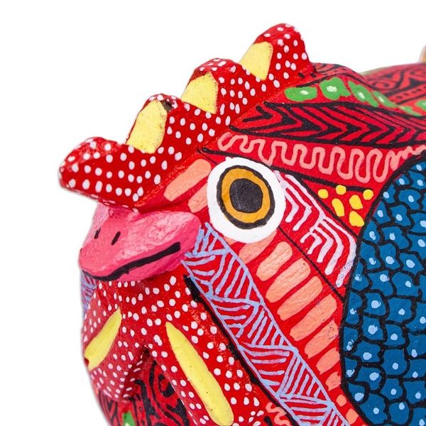 Alternate image for Handmade Hen Alebrije Sculpture Audacious Hen