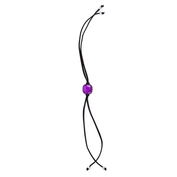 Alternate image for Handmade Fuchsia Glass Pendant Bracelet Ethereal Fuchsia