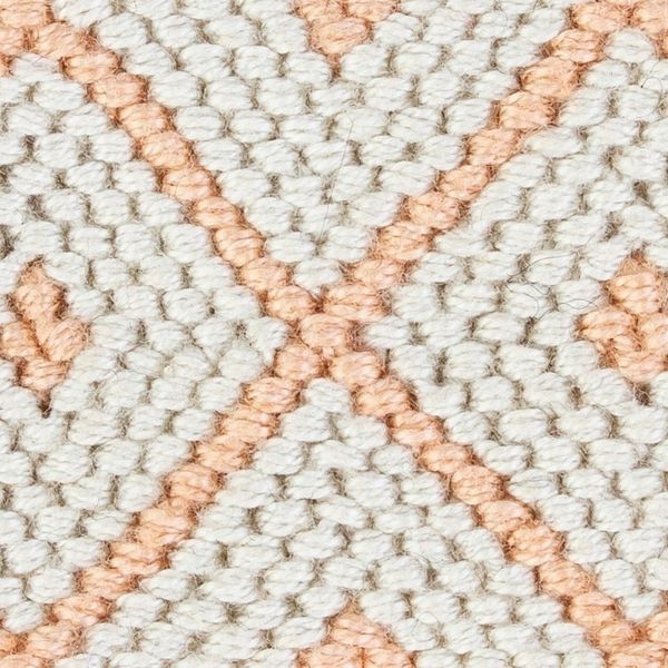 Alternate image for 100 Cotton Hand Woven Diamond-Patterned Bracelet Oyster and Melon