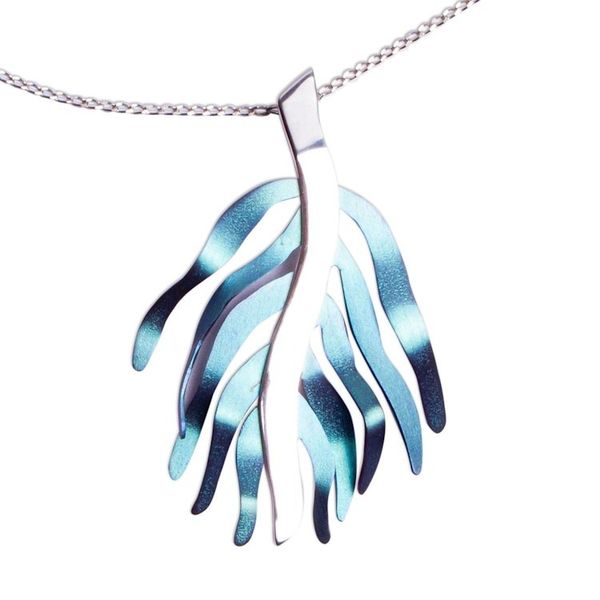 Alternate image for Titanium Coral Pendant Necklace from Mexico Swaying Coral