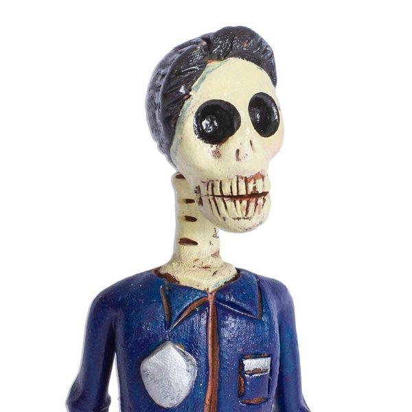 Alternate image for Ceramic Skeleton Security Guard Statuette Security Guard Catrin
