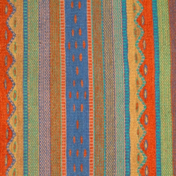 Alternate image for Handwoven Zapotec Wool Accent Rug 2 x 3.5 Ft from Mexico Sunny Hills of Mitla