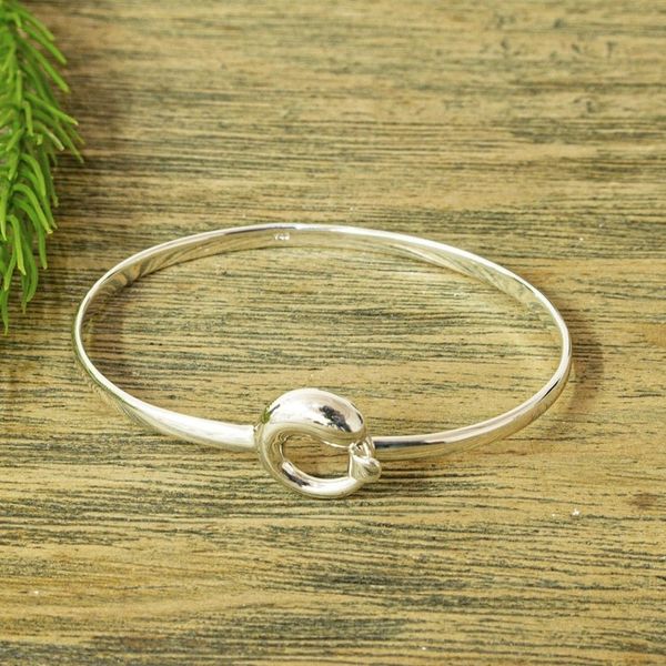 Alternate image for Modern Sterling Silver Tadpole Bangle Bracelet from Taxco Tadpole