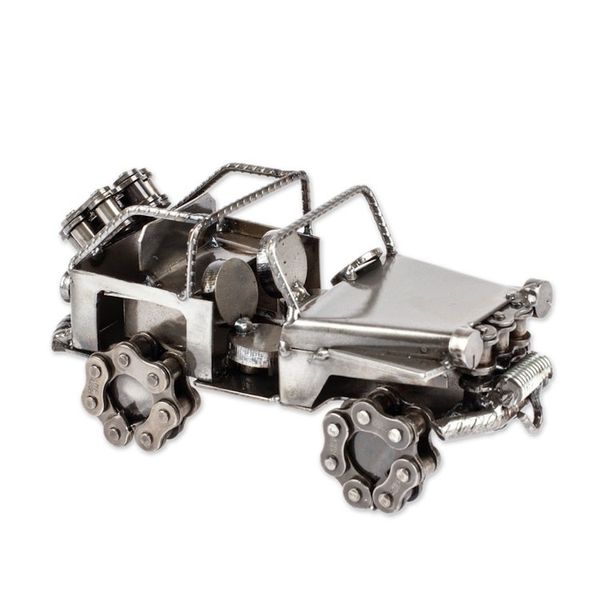 Alternate image for Recycled Auto Parts Rustic Jeep Sculpture Rustic Jeep