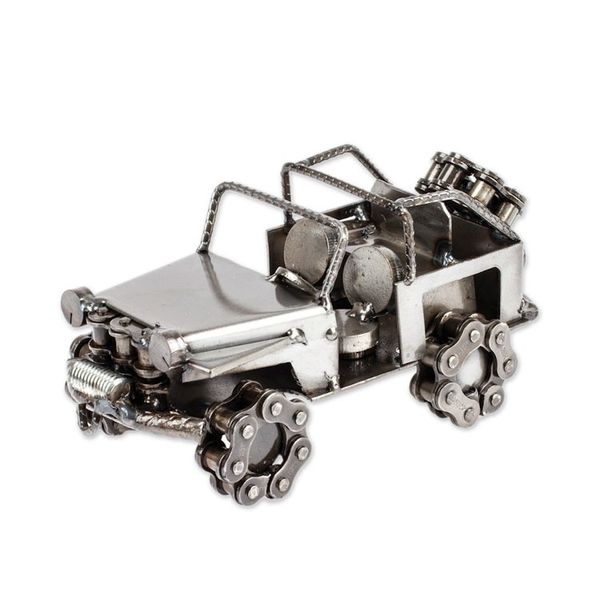 Alternate image for Recycled Auto Parts Rustic Jeep Sculpture Rustic Jeep