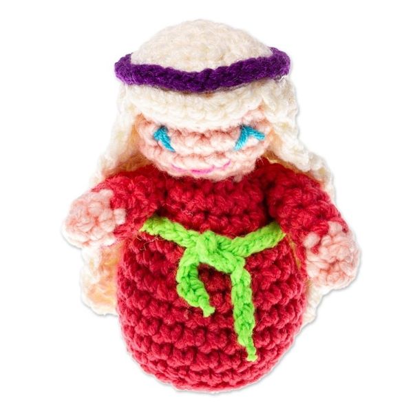 Alternate image for Hand Crocheted Nativity Scene 7 Pieces Homespun Nativity