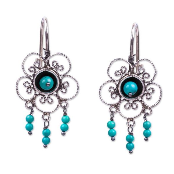 Alternate image for Taxco Turquoise Earrings Taxco Garden