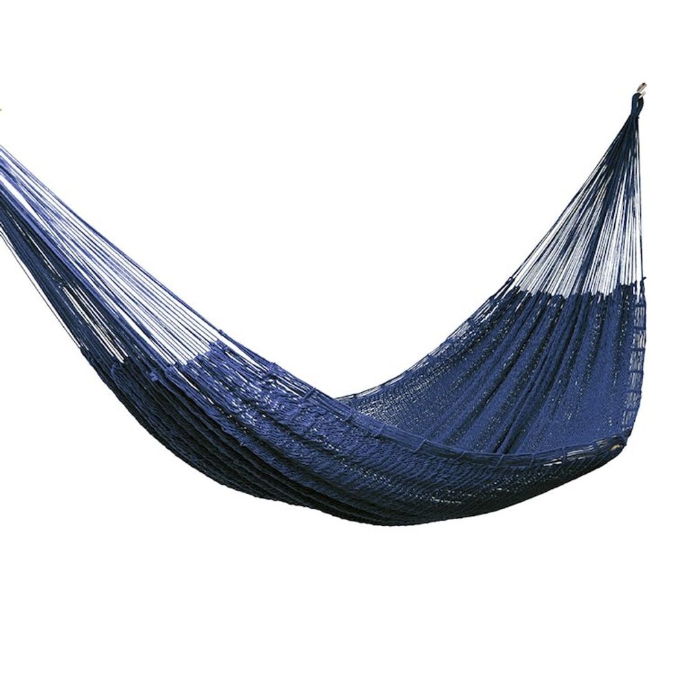 Navy Blue Cotton Hammock Double 'Uxmal Navy'