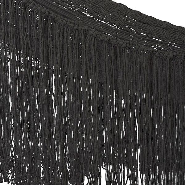 Alternate image for Black Cotton Rope Hammock Triple Mirage in Black