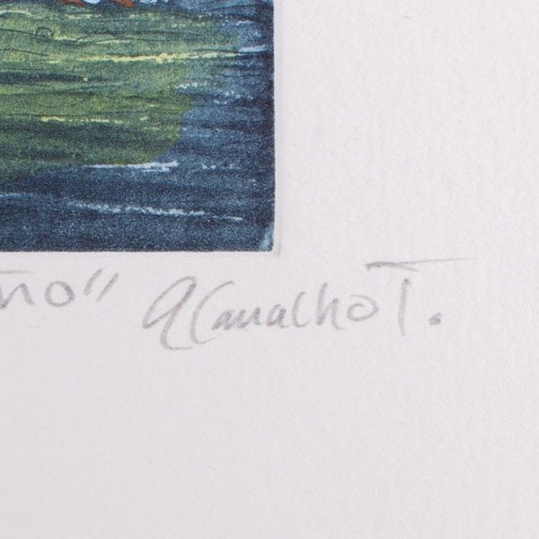 Alternate image for Original Hermit Crab Aquatint Print Hermit Crab