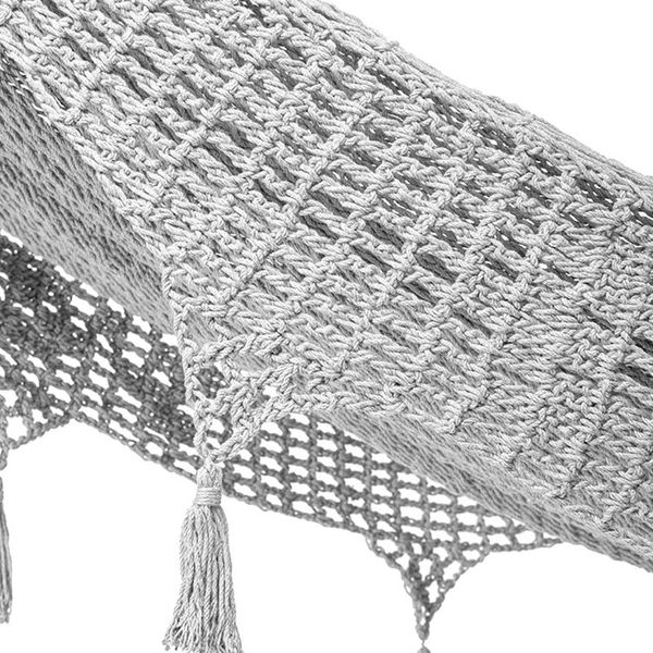 Alternate image for All Cotton Rope Hammock in Grey Triple Mirage in Grey