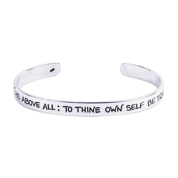 Alternate image for Shakespeare Be True Sterling Silver Cuff Bracelet from Taxco Be True to You