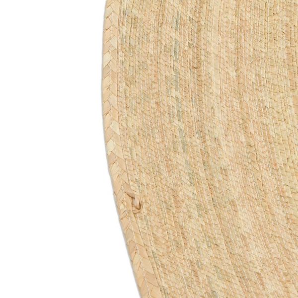 Alternate image for Double Layer Braided Palm Frond Accent Mat from Mexico Double Braided Circles